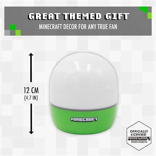 Paladone Minecraft Officially Licensed Creeper & Steve Projector Night Light, Gamer Projection Lamp Accessory, Minecraft Sounds, Gaming Bedroom Decor for Kids Mood Lighting with 4 Projector Sheets thumbnail 6