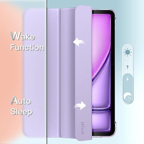 JETech Case for iPad Air 11" M4/M3/M2 & iPad Air 5/4, Light Purple | Cover for iPad Air 11" (2026-2024) & Air 5/4 10.9" (2022/2020), Translucent Back, Tri-Fold Stand, Auto Wake/Sleep thumbnail 6