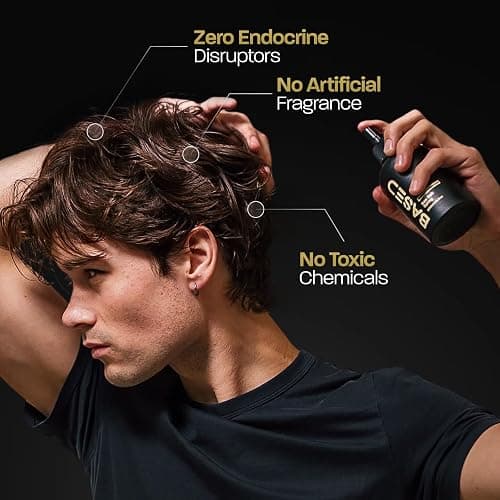 BASED Sea Salt Spray, Natural Finish Sea Salt Spray for Hair, Volumizes & Texturizes, Infused with Kelp & Vitamin B5, Light & Non-Greasy, Paraben, Sulfate, Phthalate Free, 6.8 oz (Pack of 1) thumbnail 4