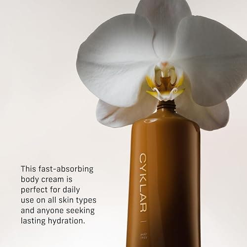 CYKLAR Nutrient Rich Body Cream. Vanilla Verve Nourishing Moisturizer with Niacinamide and Banana Flower Extract. Deep Hydration, Thick Body Lotion, Dry Skin Cream for Women and Men, 8 Fl Oz thumbnail 3