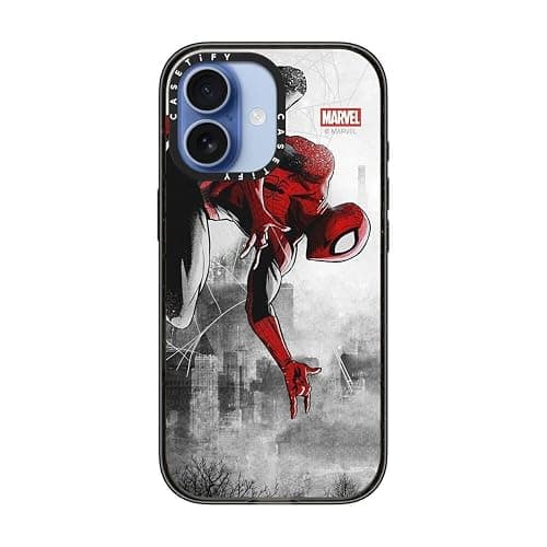 CASETiFY Impact iPhone 17 Case [Marvel Colab/Slim/Magsafe / 8.2 ft. 4X Military Grade Drop Protection] - Spider-Man VS - Clear Black thumbnail 4