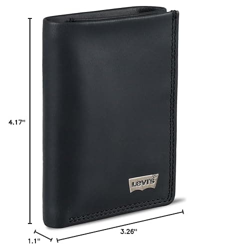 Levi's Men's Trifold Wallet-Sleek and Slim Includes Id Window and Credit Card Holder thumbnail 8