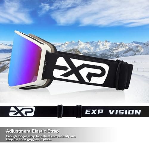 EXP VISION Ski/Snowboard Goggles Parent-child Snow Goggles Over Glasses for Men, Women Youth Kids thumbnail 6