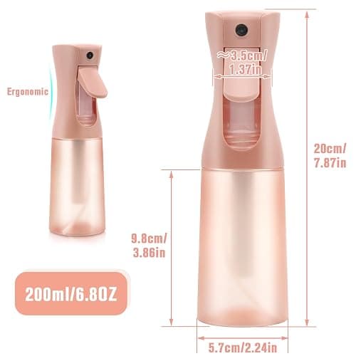 Frosted Refillable Fine Mist Spray Bottle - Ultra-Fine Continuous Spray for Hair, Skincare, Plants, Pets & Cleaning thumbnail 2