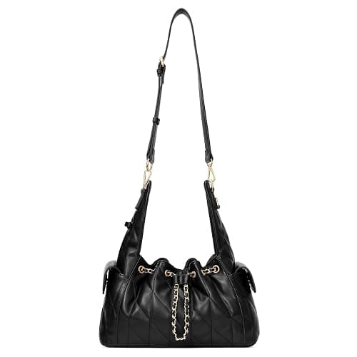 CLUCI Slouchy Hobo Bags for Women, Vegan Leather Shoulder Purse Tabby Handbag with Adjustable Strap Crumpled Quilted Tote Bag thumbnail 8