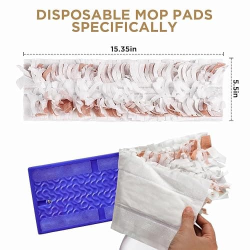 Disposable Mop Pads for S.wiff.er PowerMop Wood Mopping Pad Refills - 20 Pack | Wood Floor Cleaning Pads | Absorb and Lock Dirt | Safe on Finished Floors thumbnail 2