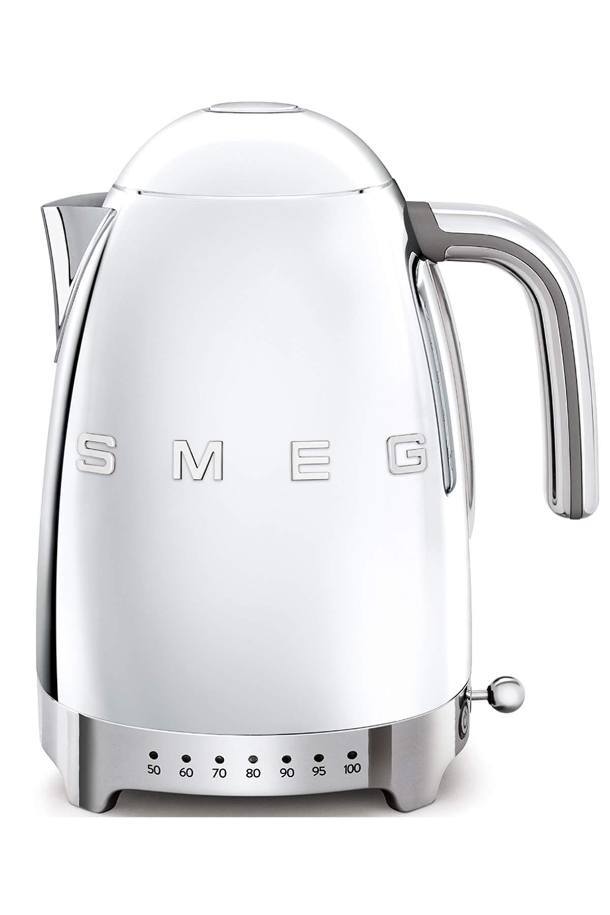 Smeg, KLF04SSEU Kettle Temperature Adjustable 1.7 L Plus Temperature Levels, Anti-Limide Filter, Water Level Indicator, Power Supply 2400 W, Chrome - 1.7 Liters - silver - Image 1