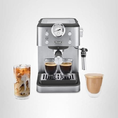 De’Longhi Classic Espresso Machine with Milk Frother, 15-Bar Pump & Temperature Control - Barista Coffee Maker Kit for Espresso, Latte, Cappuccino & Iced Coffee - Italian Stainless Steel Design thumbnail 12