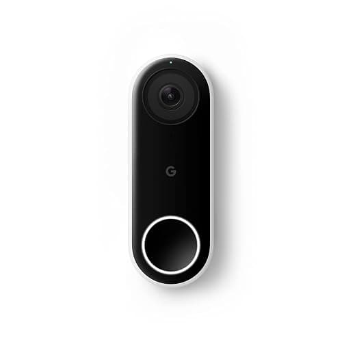 Google Nest Doorbell (Wired) - Formerly Nest Hello - Video Doorbell with 24/7 Streaming - Smart Doorbell Camera for Home with HDR Video, HD Talk and Listen, Night Vision, and Person Alerts - Image 1