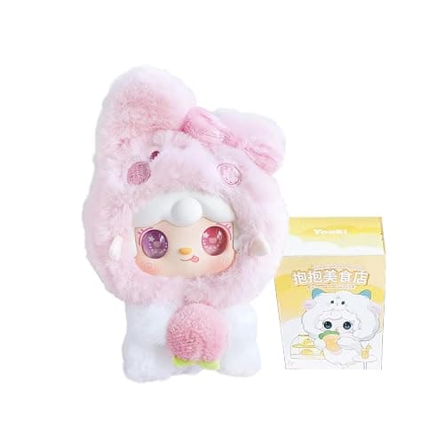 CALEMBOU Plush Blind Box Figures, Kawaii Yooki Hug Food Shop Series Stuffed Animals Mystery Box Toys, Cute Anime Vinyl Plushies Collectible Birthday Gifts for Girls (Yooki Hug Food Shop 1pc) - Image 1