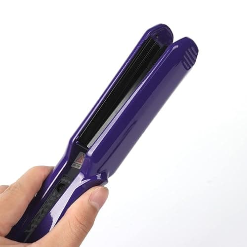 MBHAIR Ceramic Crimper Iron for Volumizing Fluffy Hairstyle, Corrugation Crimper Hair Iron, Anti Static Ceramic Hair Crimping Iron Adjust Temperature (Purple) thumbnail 7