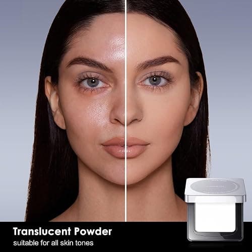 CARSLAN Waterproof Face Pressed Powder Compact, 24H Longlasting Oil Control Pressed Setting Powder Talc-Free Makeup, Shine Free, Poreless, Smooth, 02 for oily skin (0.28Oz) thumbnail 2