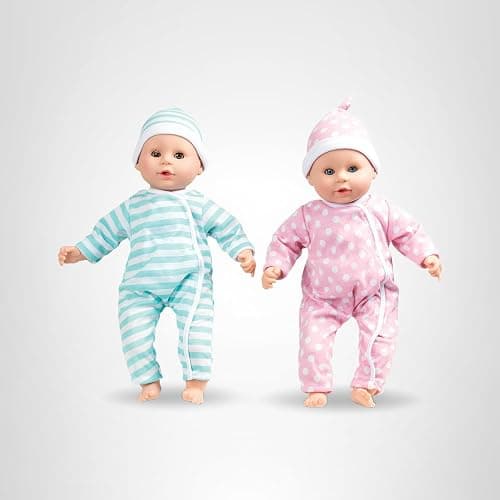 Melissa & Doug Mine to Love Luke & Lucy Realistic Twin Baby Dolls (15-inch) - Dolls and Accessories with Pacifiers for Pretend Play, Toddler Toys for Ages 18M+ thumbnail 10