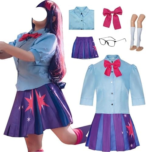 Linnektome Twilight Sparkle Costume Uniform Dress Full Set For Women Party Outfit - Image 1