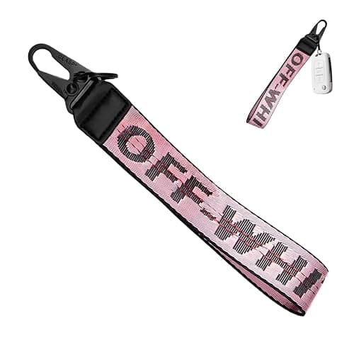 Car Key Chain, Webbing Keychain Wrist Strap, Car Key Accessories, Wallets, Jeans Trendy Letter Pendants - Image 1