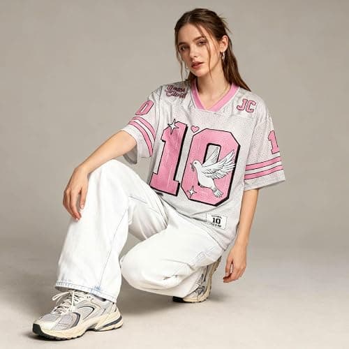 Graphic Tees Summer Novelty Women Men Oversized Dove Christian Jersey thumbnail 2