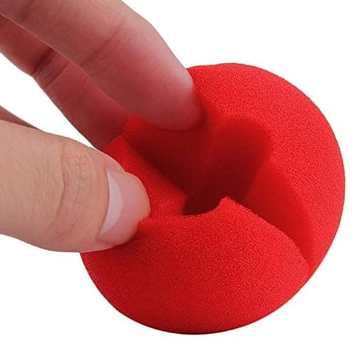TIHOOD 50PCS Red Foam Clown Noses Novelty Foam Clown Noses for Halloween Christmas Costume Party thumbnail 3