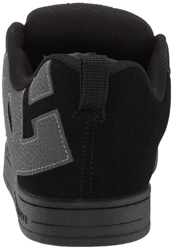DC Men's Court Graffik Casual Low Top Skate Shoe Sneaker, Black/Grey/Black, 10.5 thumbnail 3