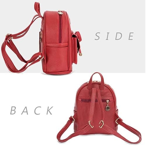 I IHAYNER Girls Bowknot Cute Leather Backpack Mini Backpack Purse for Women thumbnail 2