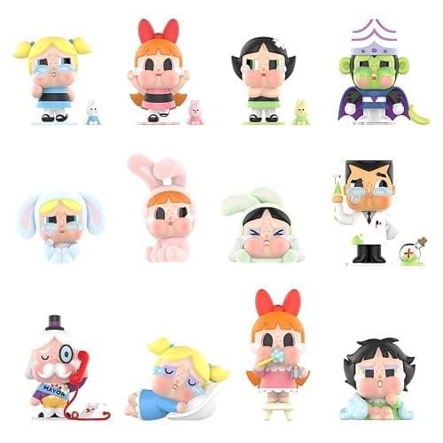 POP MART CRYBABY x Powerpuff Girls Series Whole Set（12Boxes） 2.5 inches Articulated Character Premium Design gifts for women Fan-Favorite Collectible Toy Art Toy Action Figure thumbnail 7