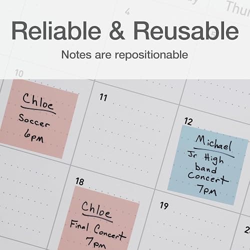 Redi-Tag Translucent Sticky Notes, Transparent Self-Stick Notes, 3" x 3", Pastel Colors, 8 Pads, 50 Notes Per Pad, 400 Sheets (1006595) thumbnail 6