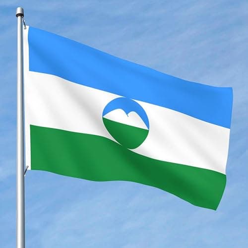 POOEDSO Flag Of Kabardino-Balkaria Flags 5x8 Ft Outdoor Double Sided Flag Polyester Lightweight Flags Funny Home Yard Decoration 5by8 Flags thumbnail 4