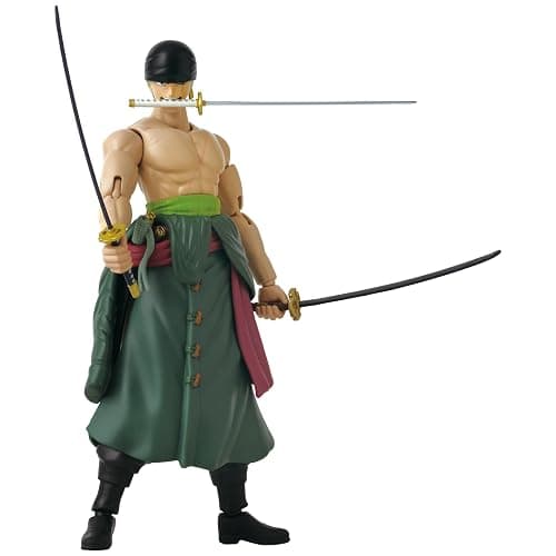 ANIME HEROES - One Piece - Roronoa Zoro Three Sword Style Action Figure | One Piece 6 Inch Action Figure Anime Heroes - Roronoa Zoro Three Sword Style thumbnail 2