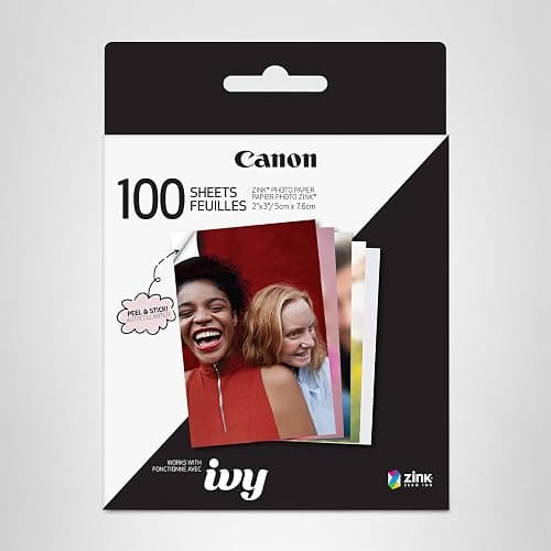 Canon Ivy Zink 2" x 3" Photo Sticker Paper 100 Sheets Pack thumbnail 9