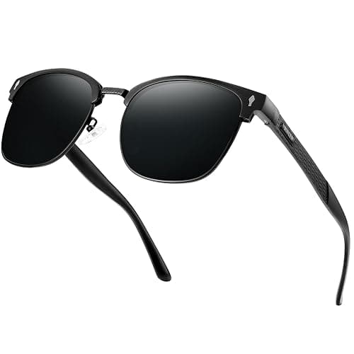 BIRCEN Polarized Sunglasses for Men UV - Protection Classic Shades for Driving Sports Fishing with Al-Mg Metal Frame - Image 1