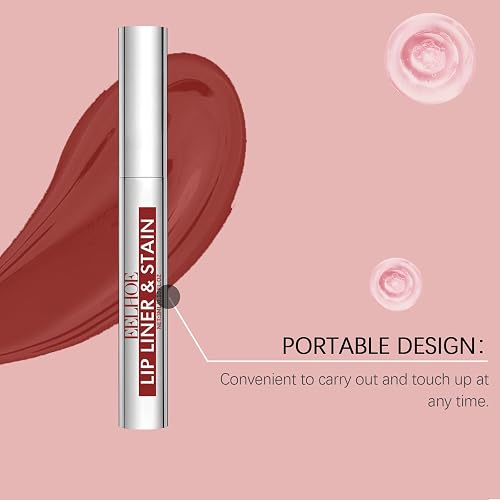 Peel Off Lip Stain Tattoo Set, 3 Colors Peel Off Lip Liner, Removable Lip Liner Set, Matte Finish Waterproof Lip Liner Pencil, Transfer-proof Peel Off Lip (3Colors/Set, B) thumbnail 4