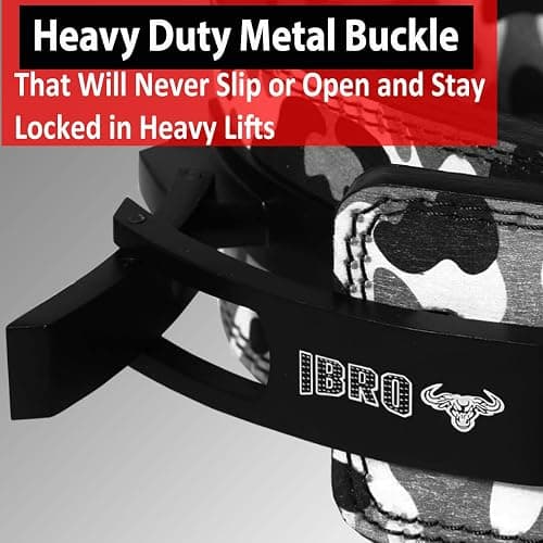 IBRO Powerlifting Lever Gym Belt – Power 8MM, 10MM or 13MM Extreme Heavy Duty Genuine Leather Belts - Squats Deadlifts Bodybuilding Weight Lifting IPF Power Lifting Strongman for Men thumbnail 5