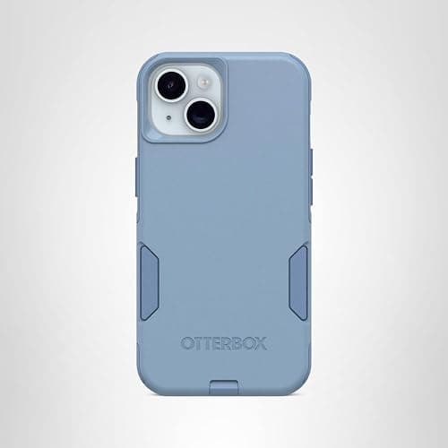 OtterBox iPhone 16e, 15, 14, & 13 Commuter Series Case - Crisp Denim (Blue), Slim & Tough, Pocket-Friendly, with Port Protection thumbnail 6