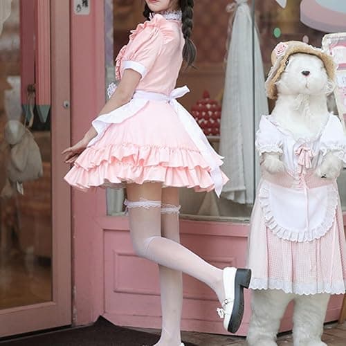 XYGJZ Women Sweet Lolita Dress Halloween Cosplay Costumes Layers Maid Dresses thumbnail 4