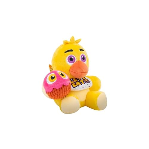 Jazwares Five Nights at Freddy’s Classic Chica Plush - 8-Inch Stuffie with Soft Material and Glow-in-The-Dark Eyes thumbnail 3