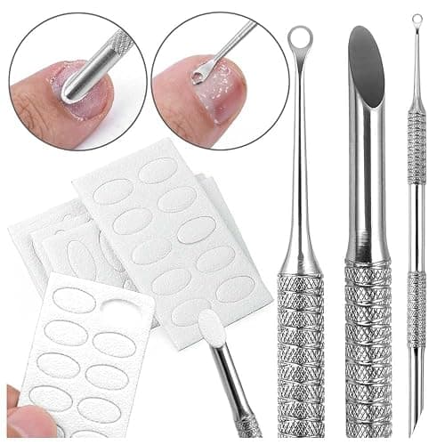 Doppelendig Nagelhautschieber Selbstklebend Schleifpapier Maniküre Set Nagelhautentferner Nagelschieber Sandpapier Nagelfeile Nail Art Cuticle Remover Nagelpflegeset Nailart Nagelhaut Entfernen Tools thumbnail 3