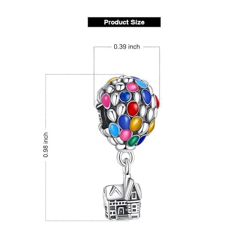 VALGACLS 925 Sterling Silver Family Love Mom Mouse Heart Charms for Bracelets Necklace Valentine's Day Mother's Day Jewelry Charm for Women thumbnail 7