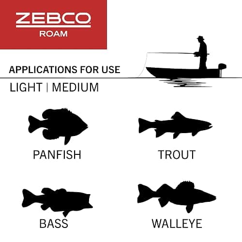 Zebco Roam Telescopic Fishing Rod and Spinning or Spincast Fishing Reel Combo, Durable 6-Foot Fiberglass Rod with ComfortGrip Handle, Pre-spooled with Zebco Cajun Fishing Line thumbnail 8