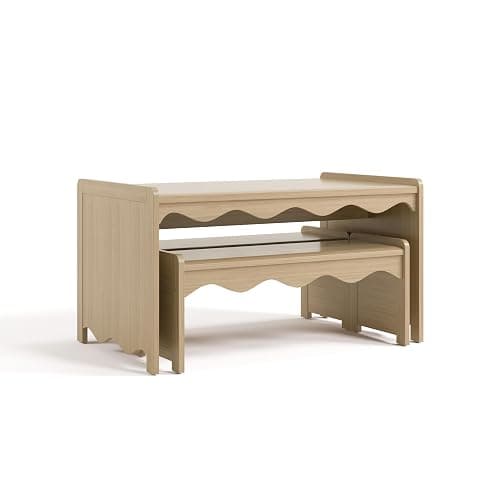 Storkcraft Casablanca Montessori Indoor Kids Table & Bench Set (Driftwood) – GREENGUARD Gold Certified, Premium Kids Activity Table and Bench Set, Toddler Furniture, Durable & Easy-to-Clean Surface thumbnail 10