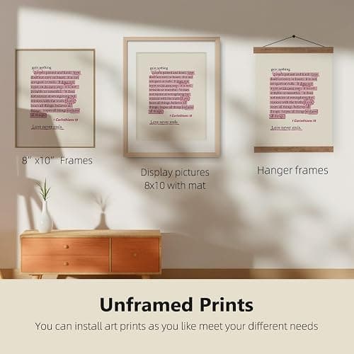 ETVISO Pink Christian Wall Art Set of 4, Dorm Decor for College Girls, Preppy Inspirational Bible Verses Wall Art Prints for Women Girl Bedroom Decorations，Teen Girl Room Decor 8x10 (Unframed) thumbnail 5