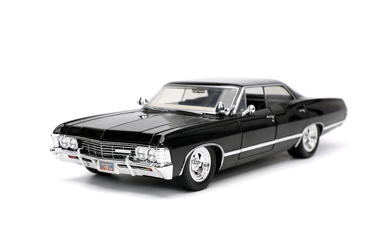 Jada Supernatural 1:24 1967 Chevy Impala Die-cast Car w/Dean Winchester Die-cast Figure, Toys for Kids and Adults thumbnail 9