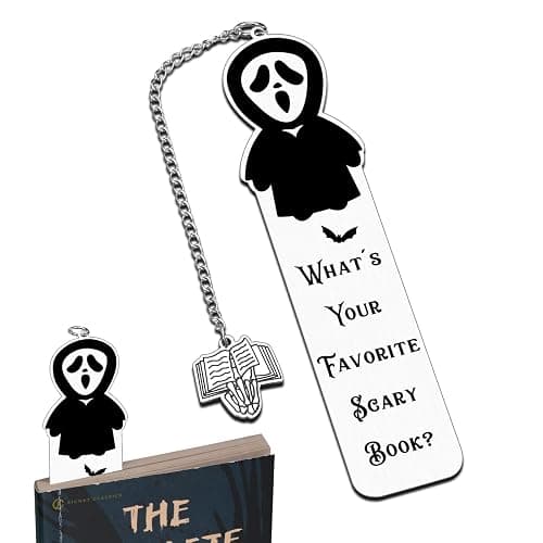 Horror Bookmarks for Women - Book Marks for Reading, Dark Romance,Ghostface, Spooky Basket Stuffers, Valentines Gifts for Teen Boys, Scary Book Lover Gift, Wicked Merch, Scream Bookmark Gifts for Son - Image 1