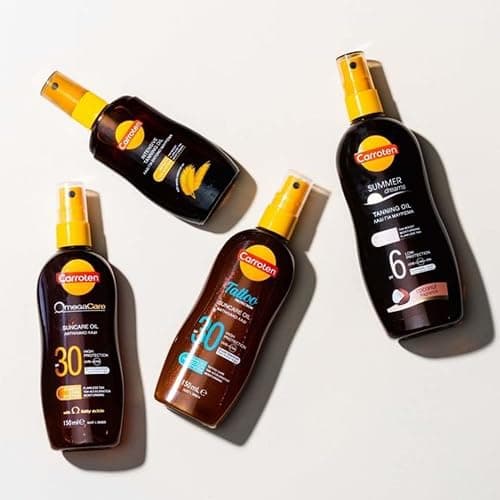 Carroten OmegaCare Tanning Oil SPF 30, 150 ml - Tan Accelerator with Sun Protection - Sun Tan Spray with Omega Fatty Acids - Spray Sunscreen with Carrot and Coconut Oils thumbnail 7