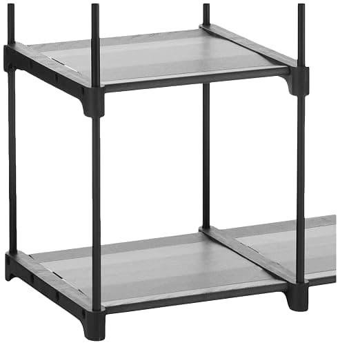 SONGMICS Portable Closet, Freestanding Closet Organizer, Clothes Rack with Shelves, Hanging Rods, Storage Organizer, for Cloakroom, Bedroom, 44.1 x 16.9 x 65 Inches, Black URYG24BK thumbnail 9
