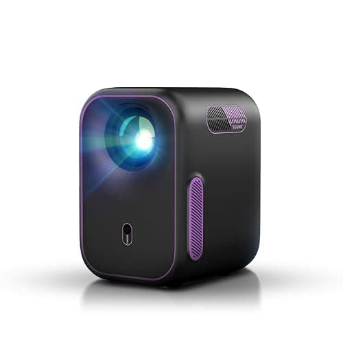 NothPJ Google TV Projector with WiFi Bluetooth, 1080P Full Ultra HD 4K Supported, Smart Projection for Home Theater Movie, Outdoor Portable Mini HDMI NothingProjector NP One - Image 1