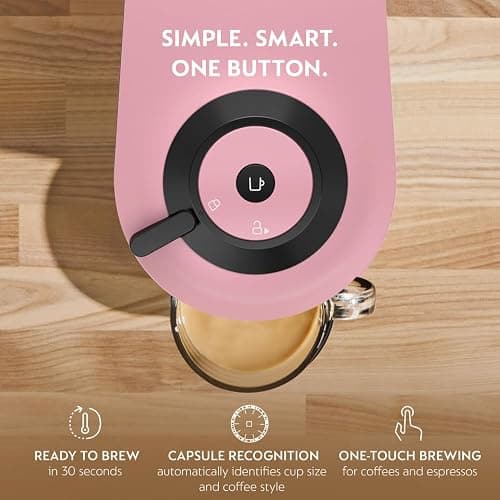 Nespresso Vertuo Pop+ Coffee and Espresso Maker by De'Longhi with Milk Frother, Candy Pink thumbnail 4