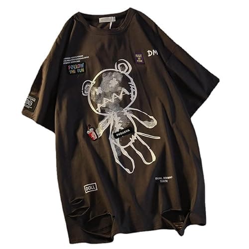 Women Goth T Shirt Y2K Harajuku Graphic Tops Cotton Anime Clothes - Image 1