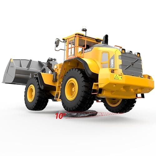DOUBLE E Hobby Volvo L260H Remote Control Wheel Loader - 1:16 Alloy 4WD RC Construction Toy with 780ML Screw-Drive Bucket & Simulation Sound/Lights thumbnail 4