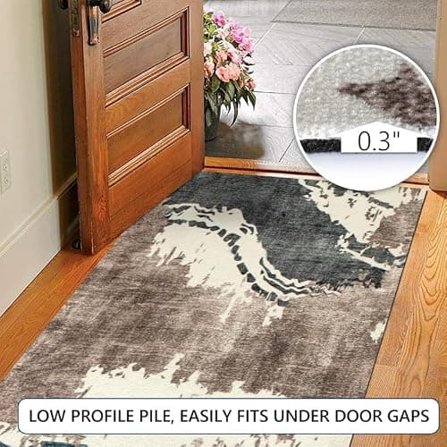 Cestavie Modern Abstract Area Rug Runner Rug 5x11 Feet Custom Size,Non-Shedding Washable Carpet for Bedroom Living Room Dining Room Hallway thumbnail 6