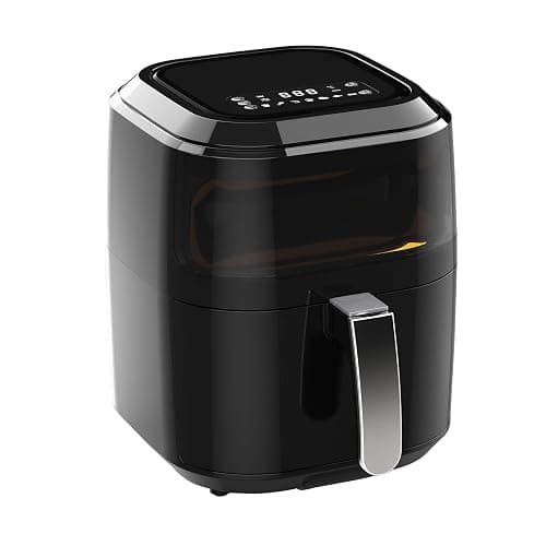 Innoteck Kitchen Pro 5L Air Fryer with Viewing Window - Healthy Low Fat No Oil Cooking - For Air Frying, Roast, Dehydrate, Bake, & Reheat - Dishwasher Safe Accessories, Non-Slip Feet - Gloss Black thumbnail 4