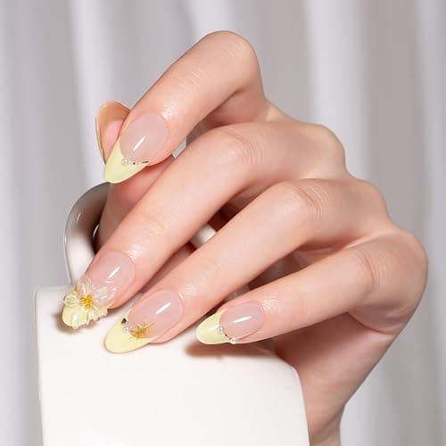 MAYCHAO Yellow Gel Nail Polish Art Liner 8ml Butter Yellow Build in Thin Brush for Swirl/Euphoria French Tips Manicure Painting DIY at Home thumbnail 2